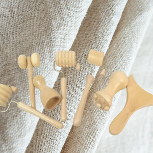 Mini drewniany zestaw narzędzi do Maderoterapii Twarzy – Madero Zen Lift